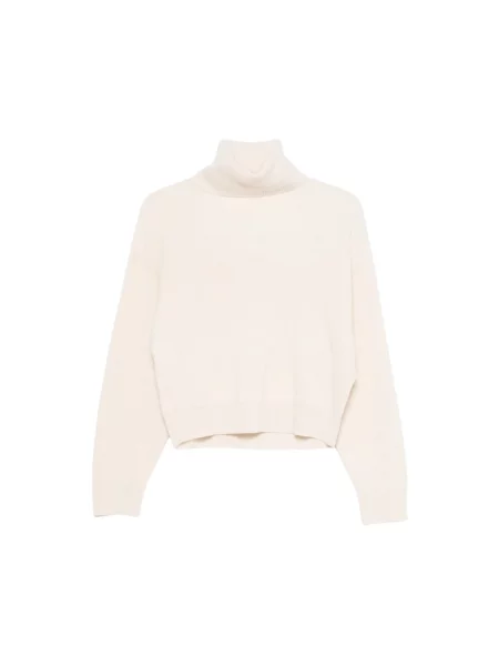 Sweter z golfem Brunello Cucinelli biały