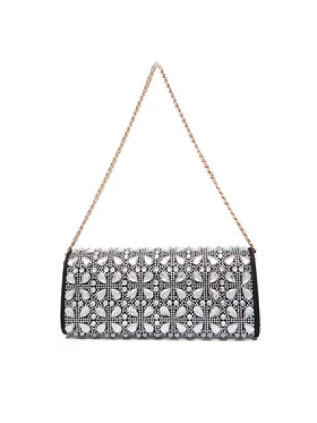 Guess Torbica Elsie Mini Srebrna