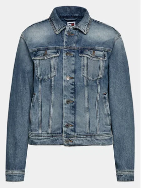 Tommy Jeans Jeansová bunda modrá