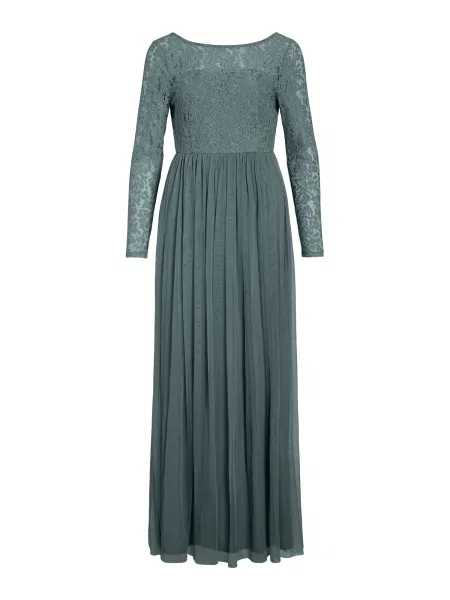 VILA Rochie de seară VIULRICANA porumbel albastru