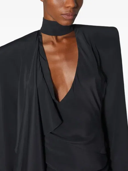 Rochie mini Mugler de costum negru