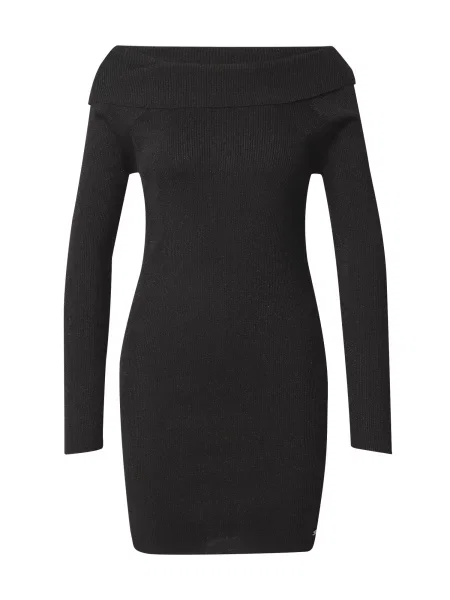 Tommy Jeans Rochie tricotată negru