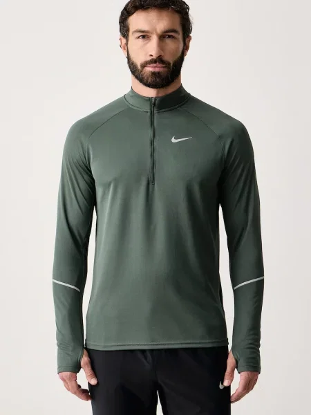 Nike športová mikina pánska Miler Dri-FIT zelená