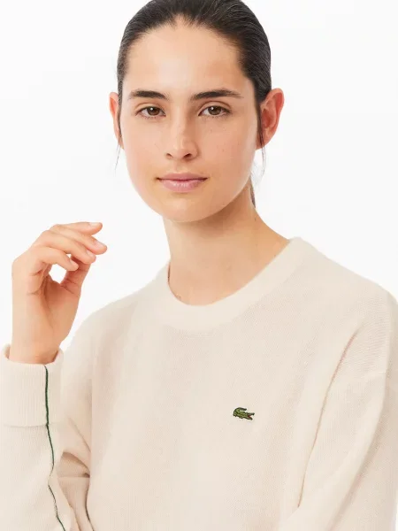 Вовняний Джемпер Lacoste білий