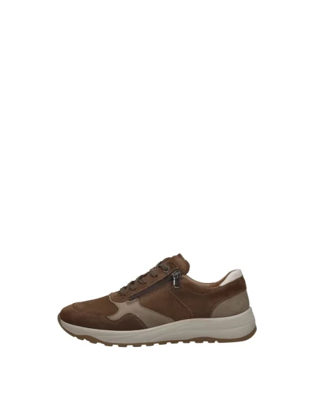 Sneakersy Waldläufer brązowe