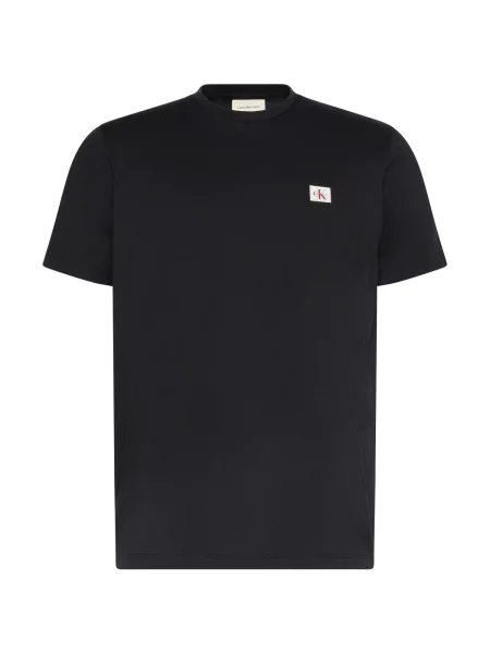 Kratak majica Calvin Klein kratki rukavi od jersey crna