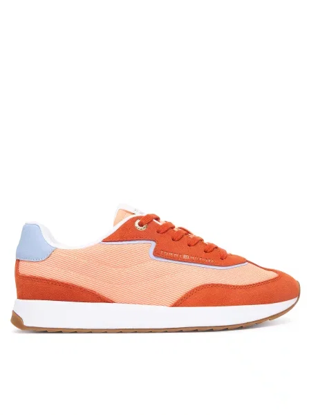 Laisvalaikio batai Tommy Hilfiger Th Retro Runner Mix oranžinė