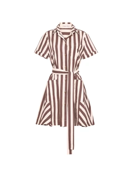 Cu centură rochie mini Cara Cara alb