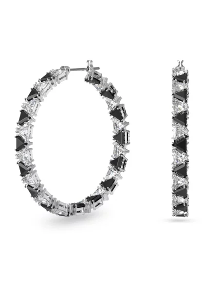 Kolczyki Swarovski szare