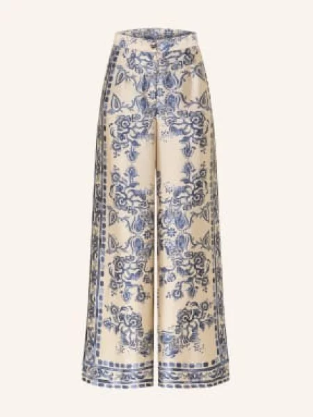 Liu Jo Spodnie Marlene Z Satyny beige beżowe