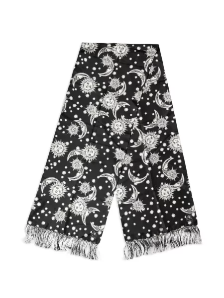 Fular Dolce & Gabbana cu franjuri negru