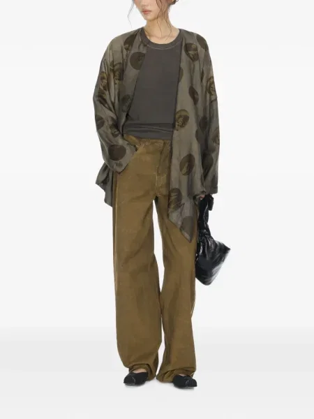 Pantaloni Uma Wang maro