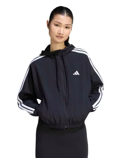 ADIDAS SPORTSWEAR Športová bunda čierna biela