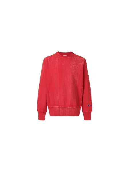 Champion Reverse Weave Crewneck Sweatshirt Red Unisex Bluzy i bluzy z kapturem Champion Size: M czerwony