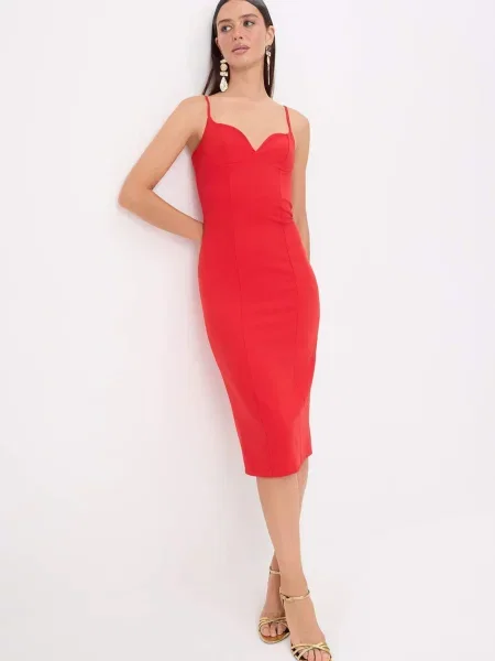 Trendyol Rochie de cocktail roșu