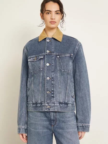 Jw Anderson Džínová Bunda modrá