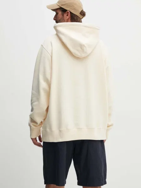Mikina Wood Wood Zeus Heaven Hoodie s kapucí s aplikací béžová