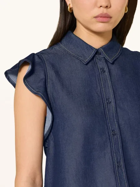 Tommy Hilfiger Košile V Džínovém Stylu tmavě modrá
