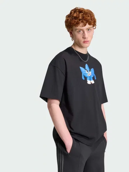 Футболка adidas Trefoil комбінований верх чорний