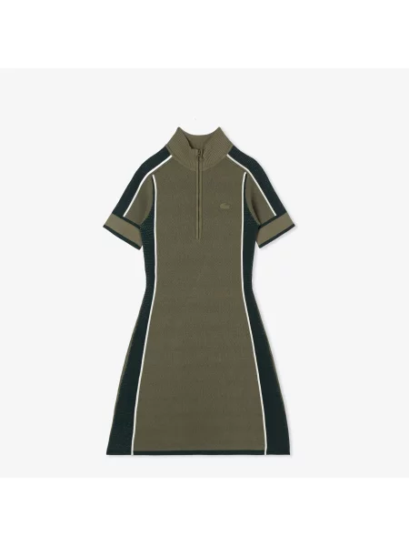 Lacoste сукня Classic Fit зелена