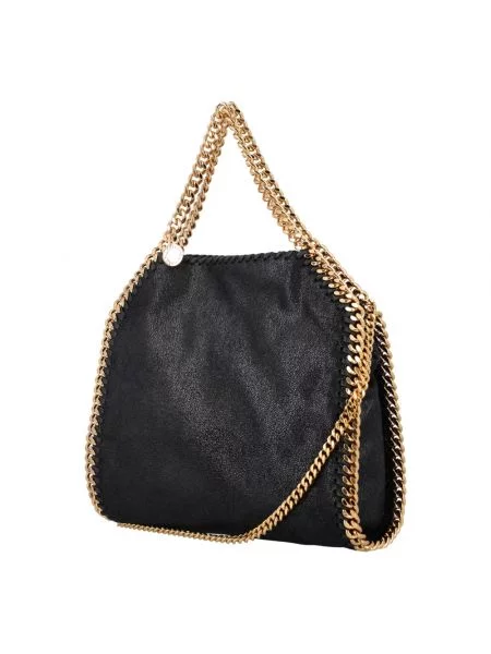 Mała mały torebka na łańcuszku Stella Mccartney elegancka czarna