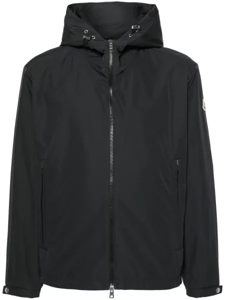 Geacă Moncler cu glugă negru