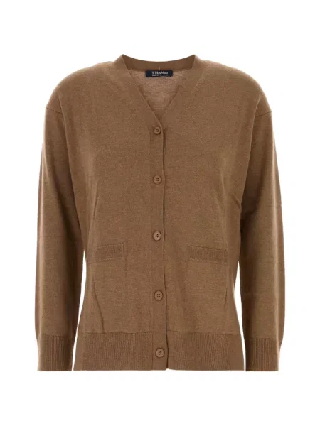 Cardigan 's Max Mara tricotate maro