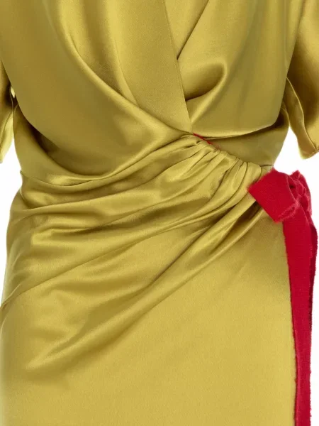 Rochie maxi V:pm Atelier drapată galben
