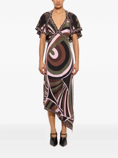 Rochie Pucci cu imagine negru