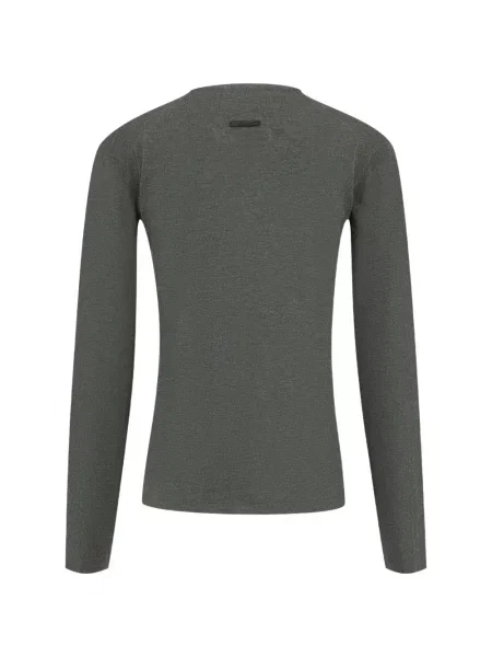 Πλεκτή μακρυμάνικη μπλούζα Fear Of God Essentials γκρι