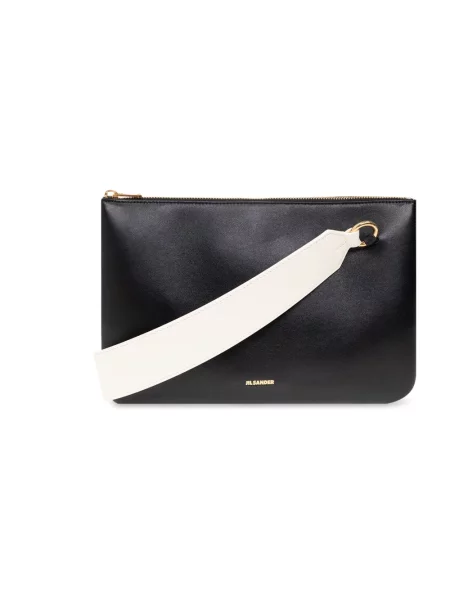 Torebka Jil Sander skórzana czarna