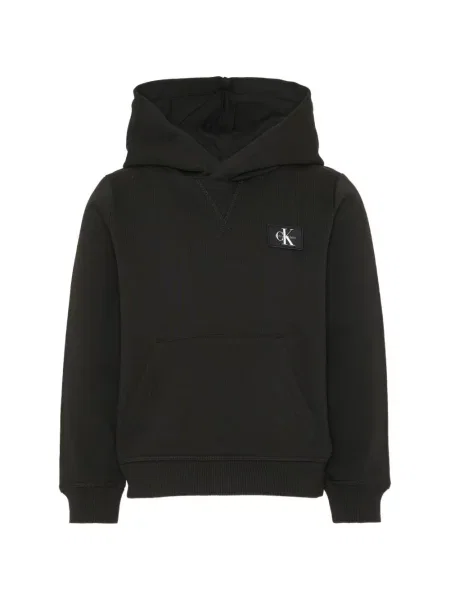 Bluza z kapturem dziecięca Calvin Klein czarna