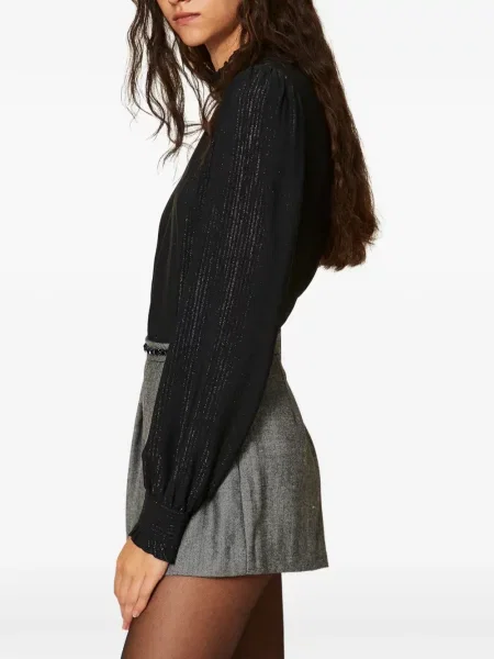 Bluză Twinset de mătase negru