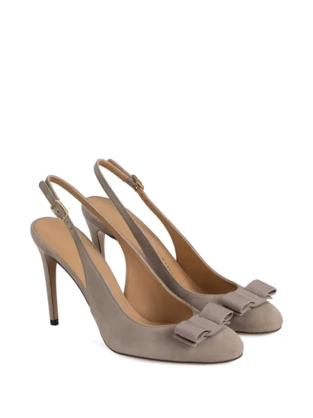 Pantofi cu toc Ferragamo cu funde slingback