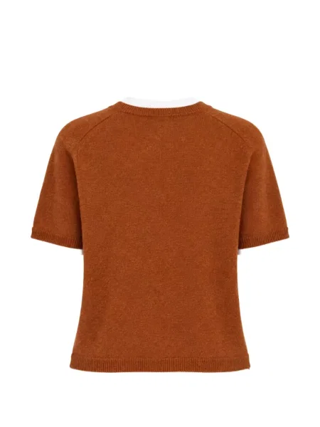 Scurt pulover Semicouture maro