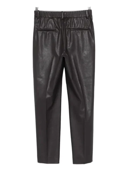 Pantaloni Incotex din piele maro