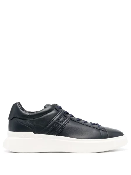 Sneakerși Hogan din piele albastru