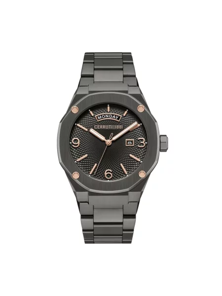 CERRUTI Analogové hodinky Date watch Razzuolo tmavě šedá