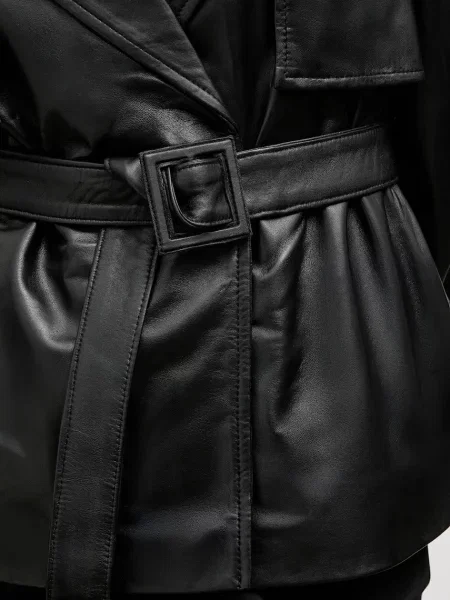 Кожаная куртка Answear.lab черная