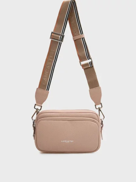 Шкіряна сумка Lancaster рожева