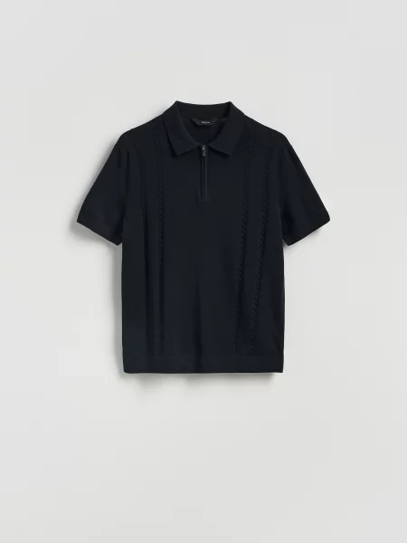 Поло Reserved черное