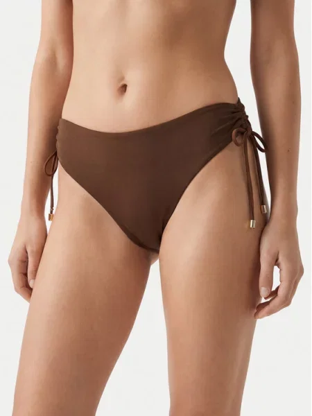 Plavky Max Mara Beachwear hnědé