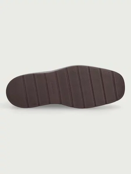 Calvin Klein bokacsizma platformos női FLATF LACE UP APR CUT BOOT barna