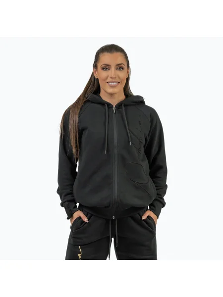 Dámska mikina NEBBIA Signature Intense black/gold čierna