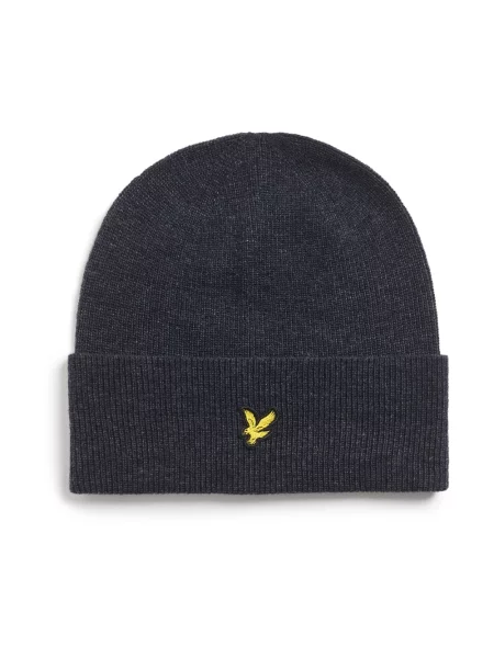 Czapka Lyle & Scott wełniana niebieska