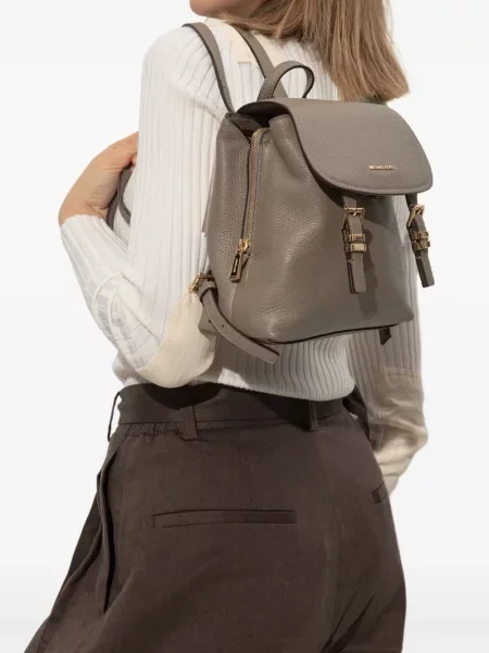 Geanta crossbody Michael Michael Kors din canvas gri