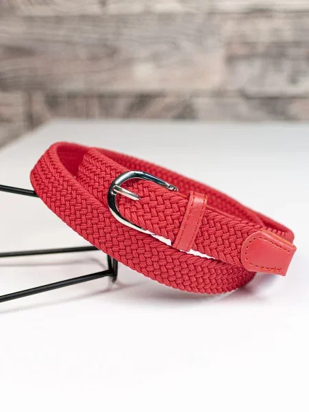 Ремінь Issa Plus з ремінцями червоний