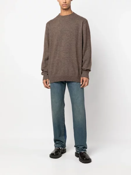 Briaunotas megztinis Maison Margiela ruda