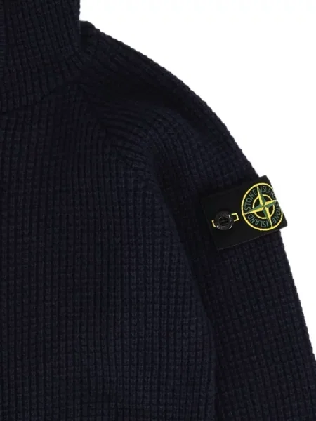 Gyerek kapucnis melegítő felső Stone Island kék