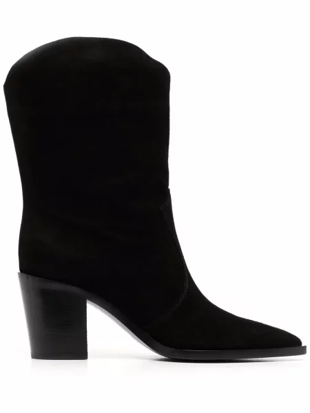 Botine Gianvito Rossi cowboy negru